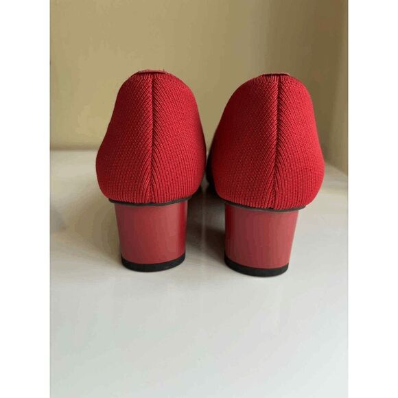 Vivaia Pointed Toe Chunky Heels Tracy Pro in Ruby Size EU 41.5 US 10.5 - Picture 2 of 5